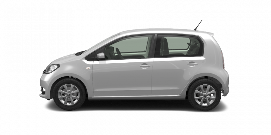 Škoda Citigo, 1,0 MPI 55 kW 5-stup. ASG, barva stříbrná