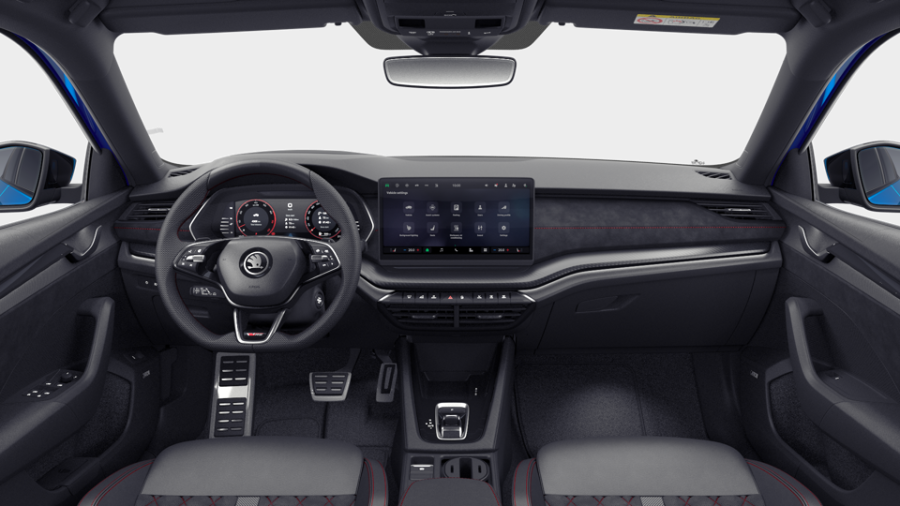 Škoda Octavia, 2,0 TSI 195 kW 7° automatická DSG, barva modrá