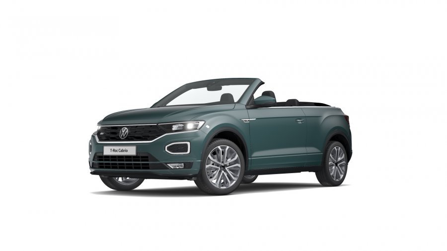 Volkswagen T-Roc, T-Roc Cabriolet R-Line 1,5 TSI ACT 7DSG, barva zelená