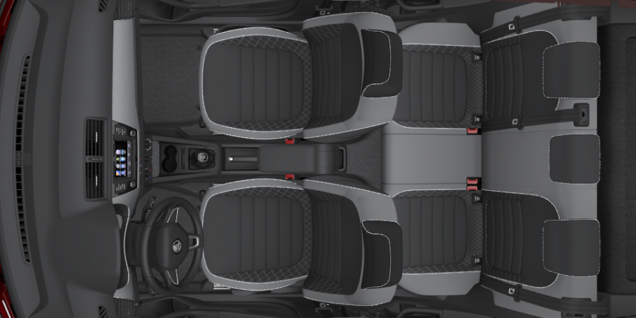 Škoda Fabia, 1,0 MPI 55 kW 5-stup. mech., barva červená