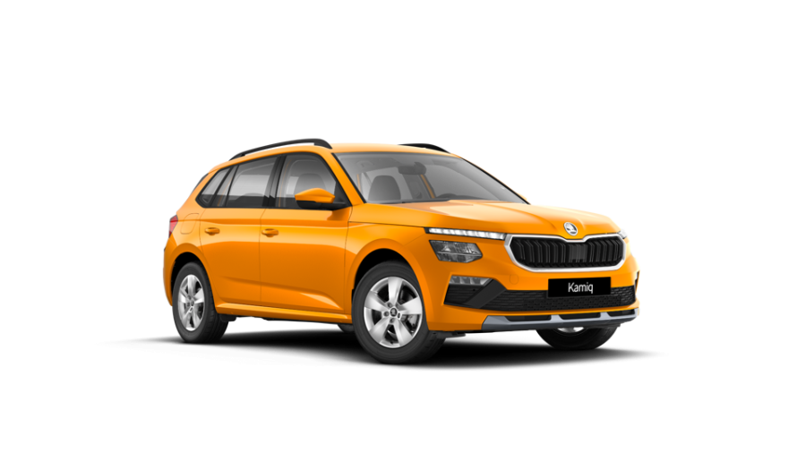 Škoda Kamiq, 1,5 TSI 110 kW 6-stup. mech., barva oranžová
