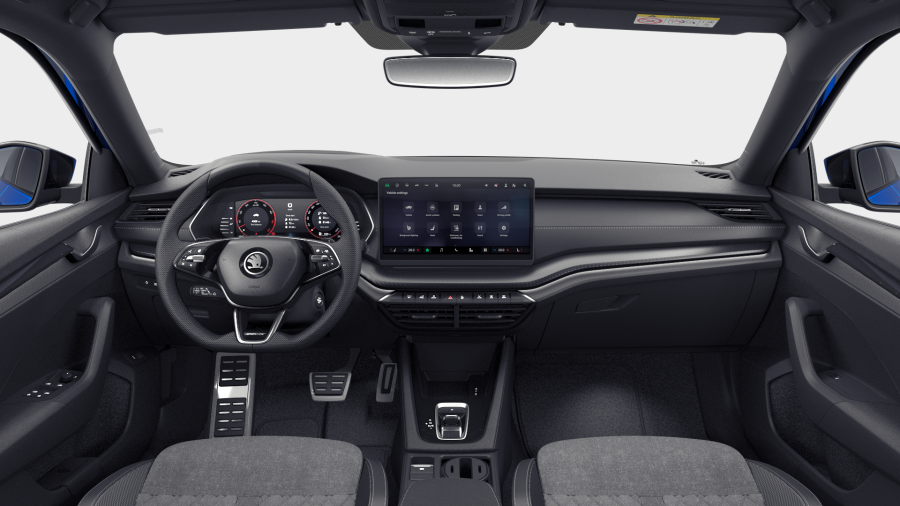 Škoda Octavia, 1,5 TSI m-HEV 110 kW 7° automatická DSG, barva modrá
