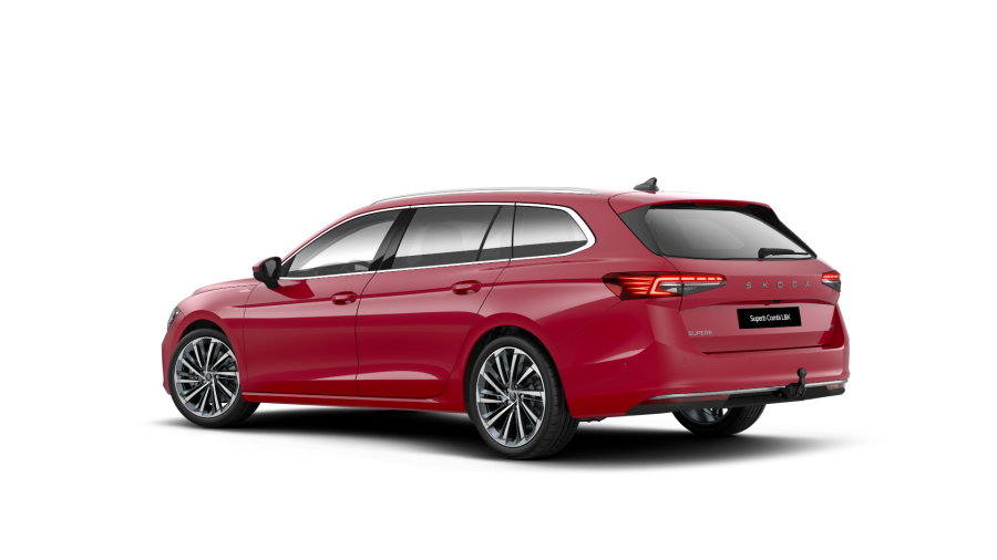 Škoda Superb, 2,0 TDI 142 kW 7° automatická DSG 4x4, barva červená
