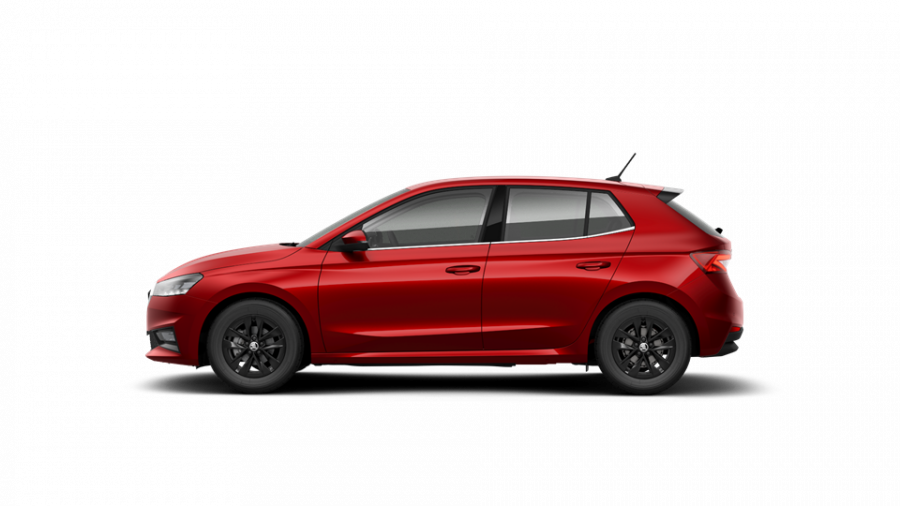 Škoda Fabia, 1,0 TSI 70 kW 5-stup. mech., barva červená