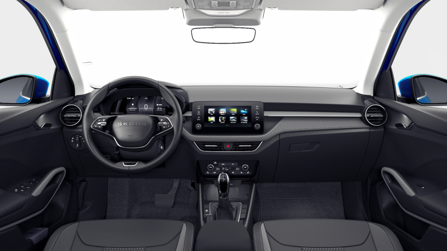 Škoda Fabia, 1,0 TSI 85 kW 7° automatická DSG, barva modrá