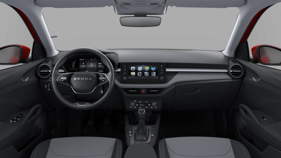 Škoda Fabia, 1,0 MPI 59 kW 5-stup. mech., barva červená
