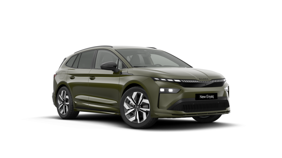 Škoda Enyaq iV, 82 kWh 1-stup. automat. 4x4, barva zelená