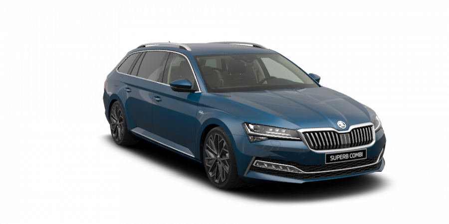 Škoda Superb, 2,0 TDI 147 kW 7-stup. automat. 4x4, barva modrá