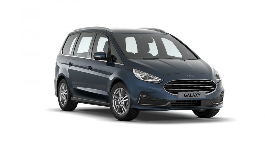 Ford Galaxy, Titanium, 5dveřová, 2.0 EcoBlue 110 kW/150 k, 6st. manuální, barva modrá