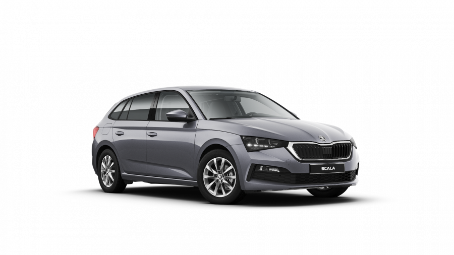 Škoda Scala, 1,5 TSI 110 kW 6-stup. mech., barva šedá