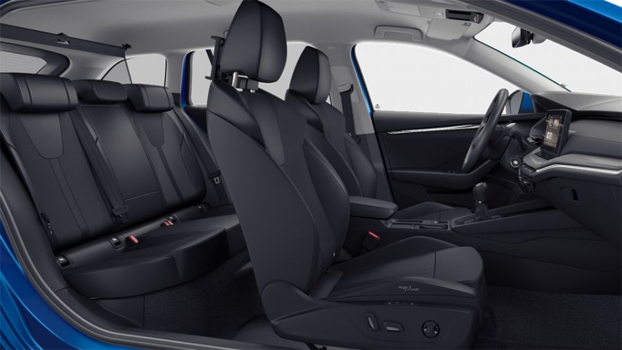 Škoda Octavia, 1,5 TSI 110 kW 6-stup. mech., barva modrá