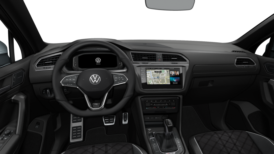 Volkswagen Tiguan Allspace, Allspace R-Line 2,0 TDI 147 kW 4M 7DSG, barva černá