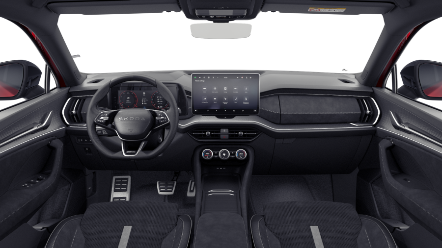 Škoda Kodiaq, 2,0 TDI 142 kW 7° automatická DSG 4x4, barva červená