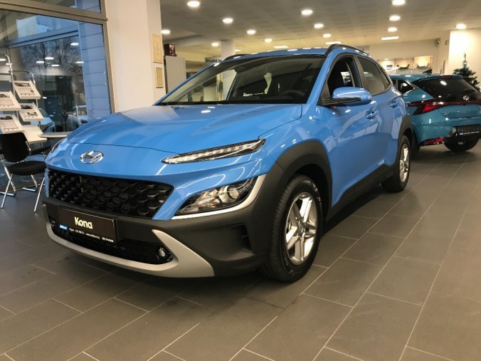 Hyundai Kona, 1,0 T-GDI 88 kW (95 NAT) 6 st. man, barva modrá