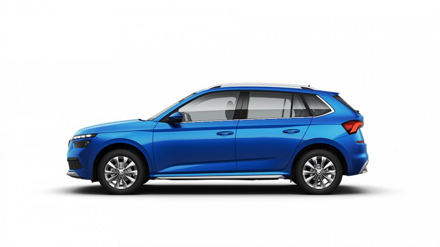 Škoda Kamiq, 1,0 TGI 66 kW 6-stup. mech., barva modrá