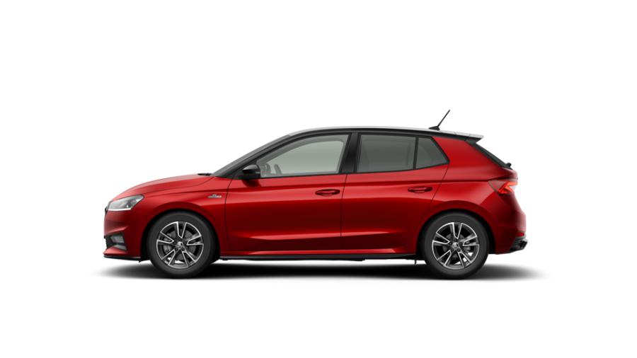 Škoda Fabia, 1,0 TSI 85 kW 7° automatická DSG, barva červená