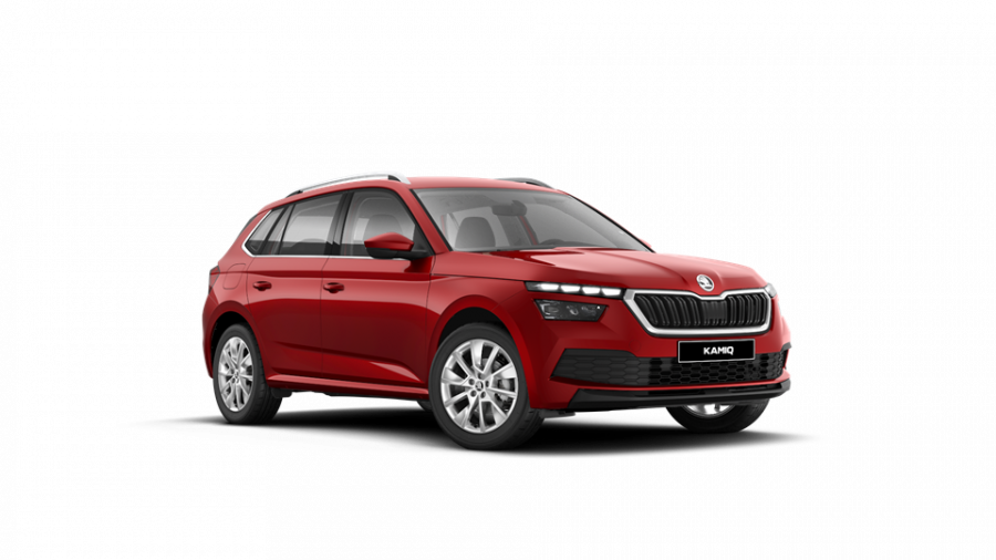 Škoda Kamiq, 1,0 TSI 81 KW 6-stup. mech., barva červená