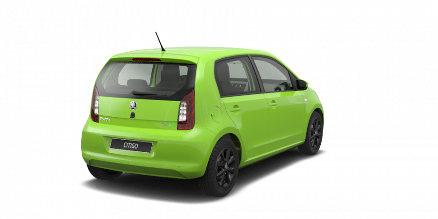 Škoda Citigo, 1,0 MPI 55 kW 5-stup. mech., barva zelená