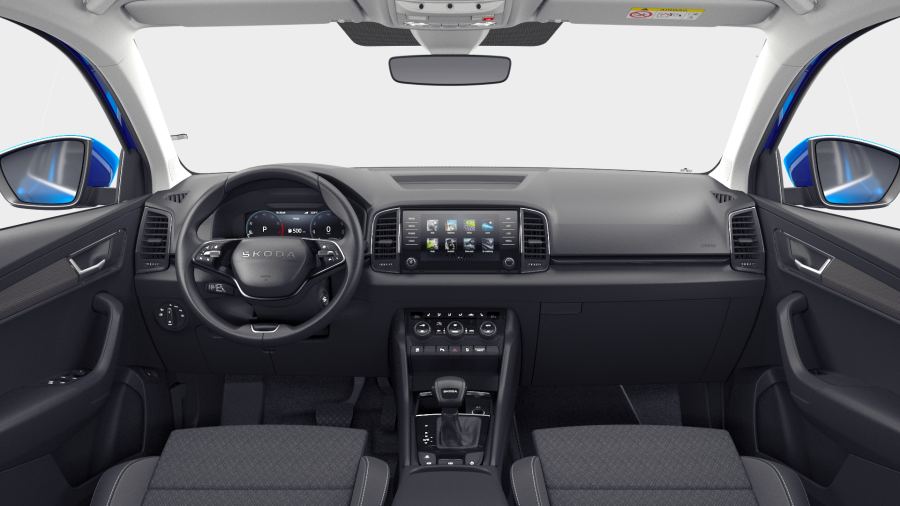 Škoda Karoq, 1,5 TSI 110 kW 7° automatická DSG, barva modrá