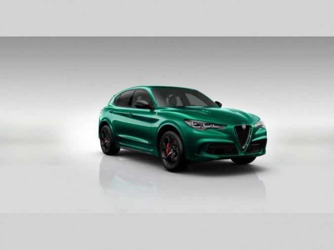 Alfa Romeo Stelvio, 2.9T V6 8AT 510k Q4 QUADRIFOGL, barva zelená