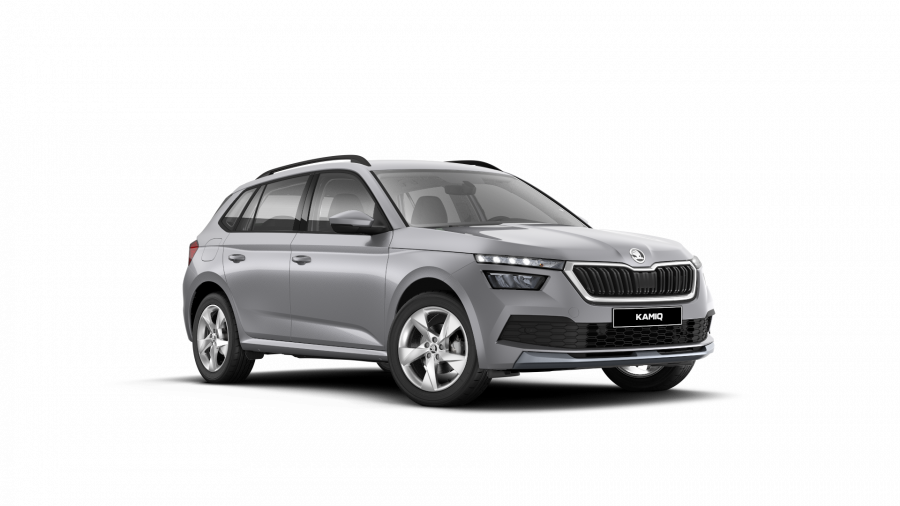 Škoda Kamiq, 1,5 TSI 110 kW 6-stup. mech., barva stříbrná