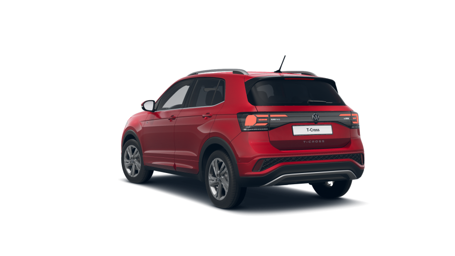 Volkswagen T-Cross, T-Cross R-Line 1.0 TSI 85 kW 7DSG, barva červená