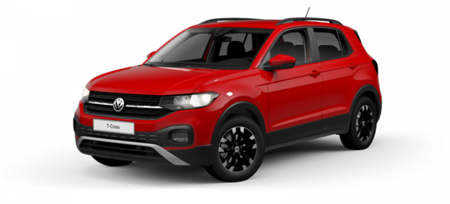 Volkswagen T-Cross, Life 1.0 TSI 70 kW 5G, barva červená