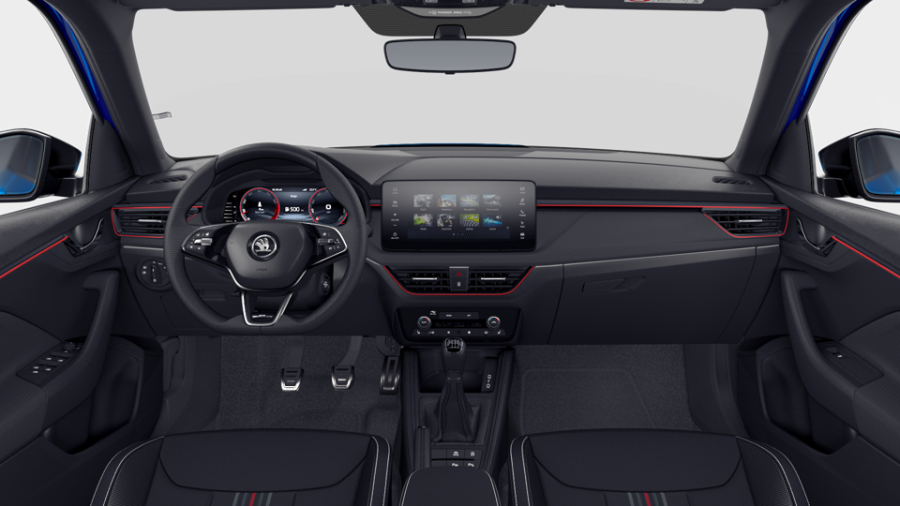 Škoda Kamiq, 1,5 TSI 110 kW 6-stup. mech., barva modrá