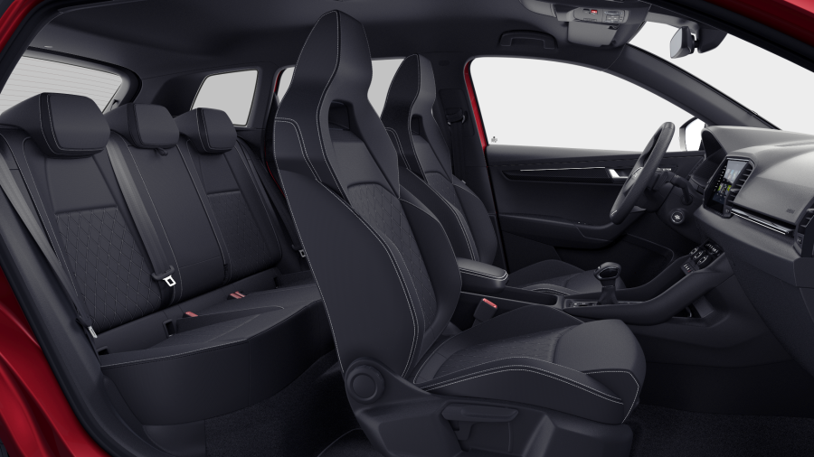 Škoda Karoq, 1,5 TSI 110 kW 7° automatická DSG, barva červená
