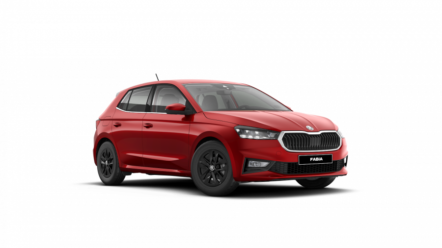 Škoda Fabia, 1,0 TSI 70 kW 5-stup. mech., barva červená