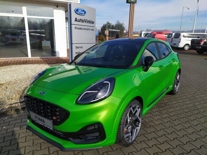 Ford Puma, ST X, 5dveřová, 1.5 EcoBoost 147 kW/200 k, 6st. manuální, barva zelená