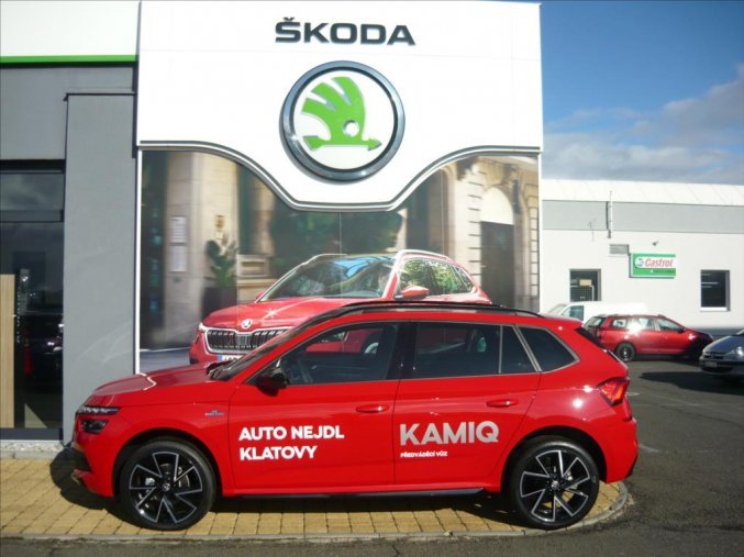 Škoda Kamiq, 1,5 TSI 110 kW Monte Carlo, barva červená