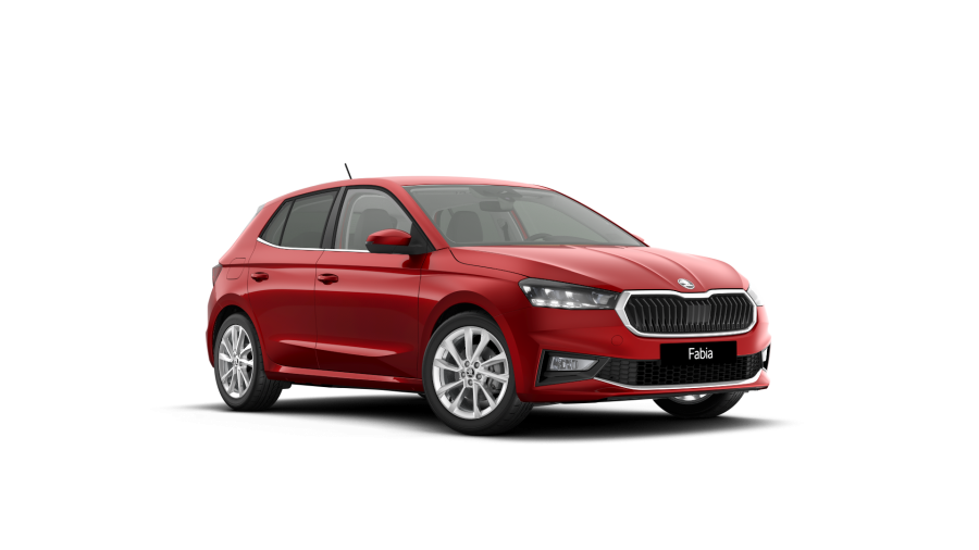Škoda Fabia, 1,0 TSI 85 kW 6° manuální, barva červená