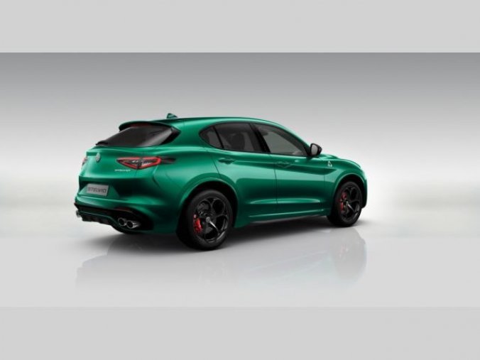 Alfa Romeo Stelvio, 2.9T V6 8AT 510k Q4 QUADRIFOGL, barva zelená