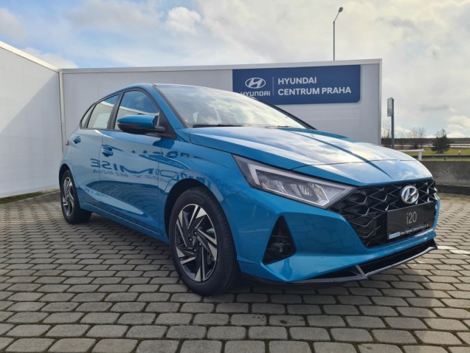 Hyundai i20, 1,0 T-GDI 74 kW 6st. manuální, barva modrá