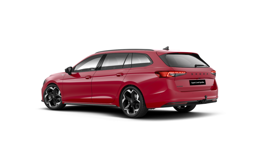 Škoda Superb, 2,0 TSI 195 kW 7° automatická DSG 4x4, barva červená