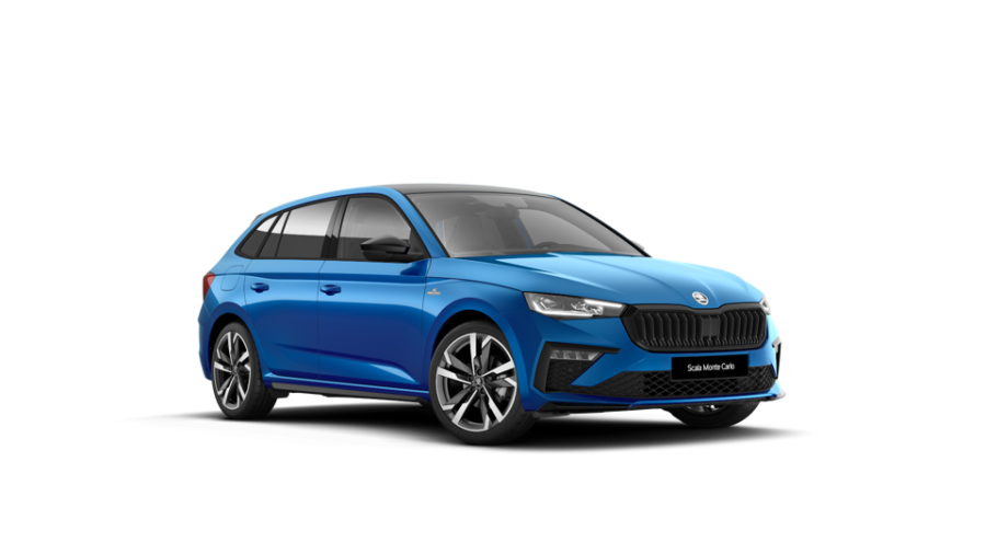 Škoda Scala, 1,0 TSI 85 kW 7-stup. automat., barva modrá