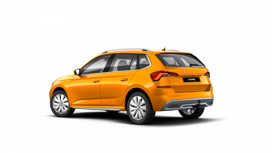 Škoda Kamiq, 1,5 TSI 110 kW 6-stup. mech., barva oranžová