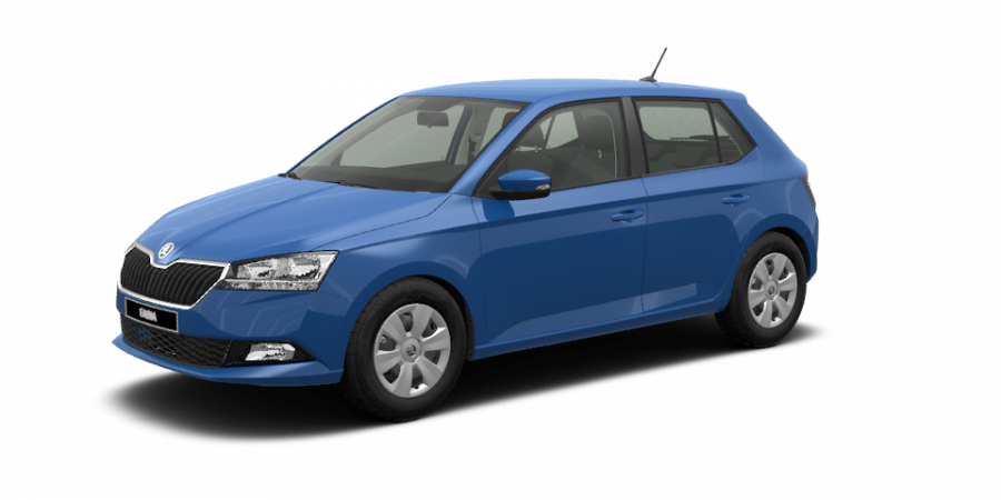 Škoda Fabia, 1,0 MPI 55 kW 5-stup. mech., barva modrá