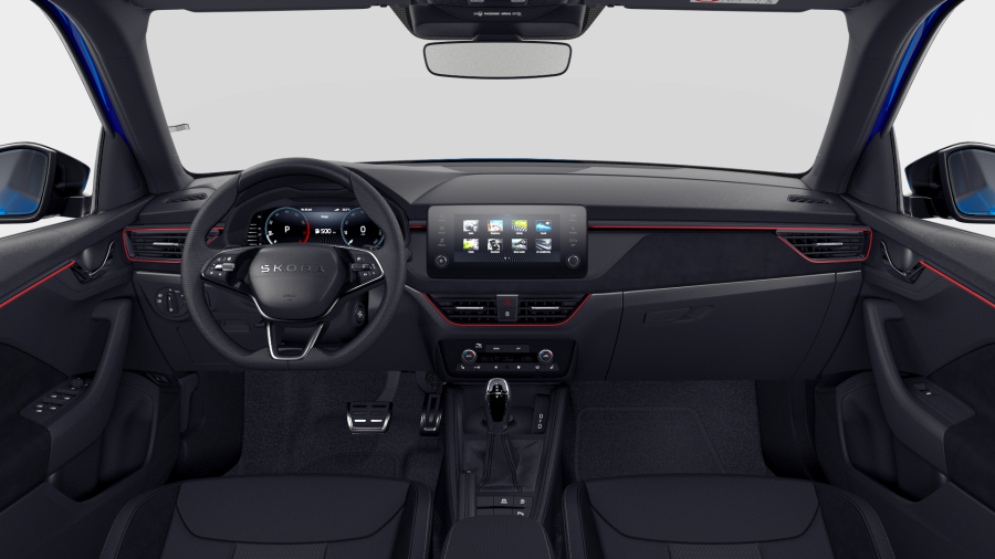Škoda Kamiq, 1,5 TSI 110 kW 7° automatická DSG, barva modrá