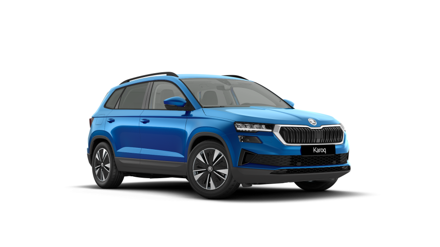 Škoda Karoq, 1,5 TSI 110 kW 7° automatická DSG, barva modrá