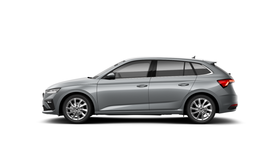 Škoda Scala, 1,5 TSI 110 kW 7° automatická DSG, barva stříbrná