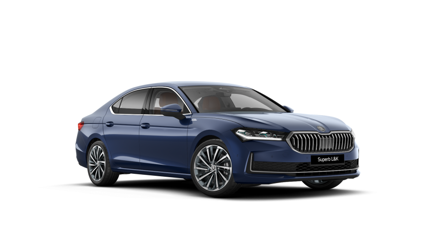 Škoda Superb, 2,0 TDI 142 kW 7-stup. automat. 4x4, barva modrá