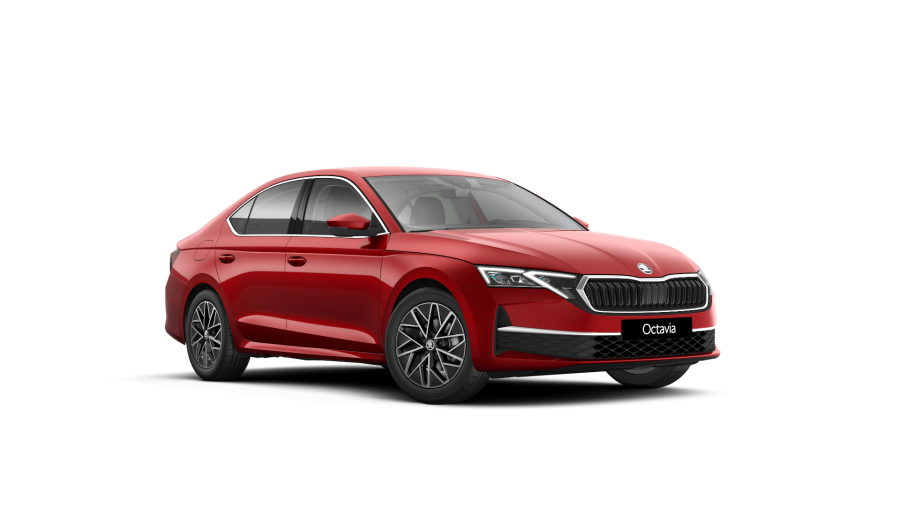 Škoda Octavia, 1,5 TSI m-HEV 110 kW 7° automatická DSG, barva červená