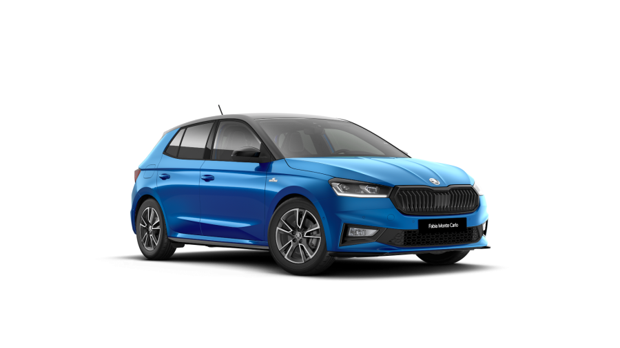 Škoda Fabia, 1,0 TSI 85 kW 7-stup. automat., barva modrá