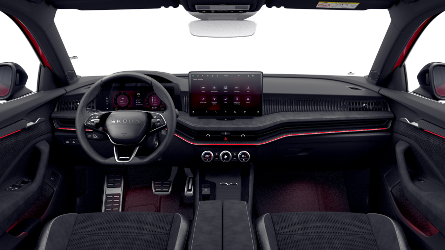 Škoda Superb, 2,0 TDI 142 kW 7-stup. automat. 4x4, barva červená
