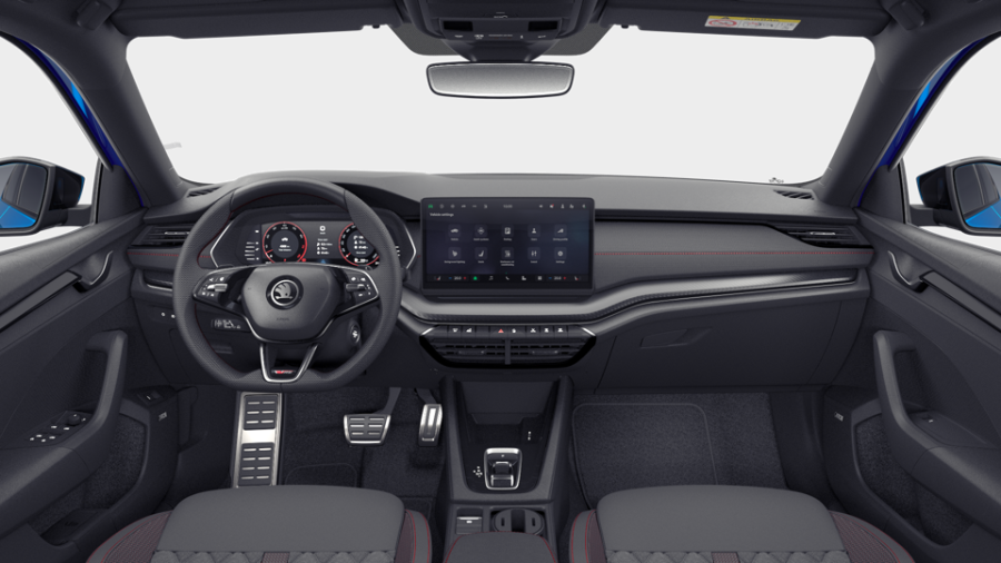 Škoda Octavia, 2,0 TSI 195 kW 7° automatická DSG, barva modrá