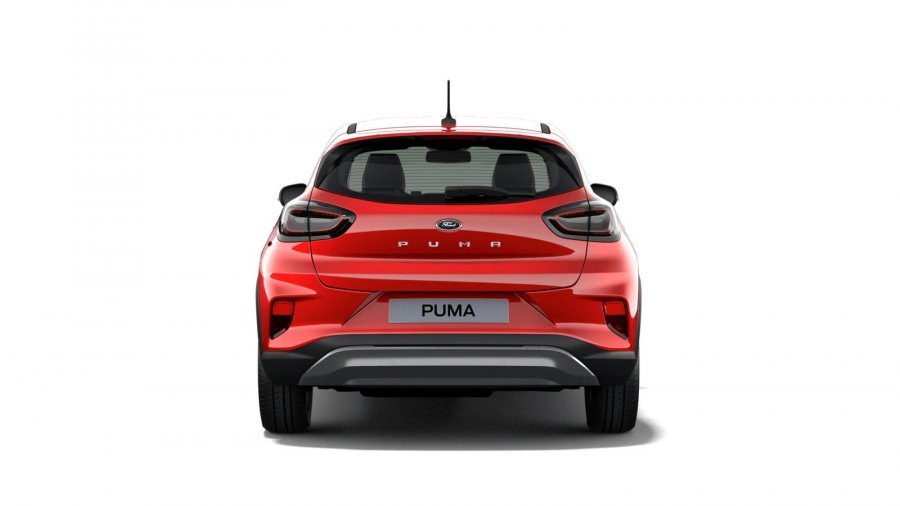 Ford Puma, Titanium, 5dveřová, 1.0 EcoBoost Hybrid (mHEV) 92 kW/125 k, 6st. manuální, barva červená