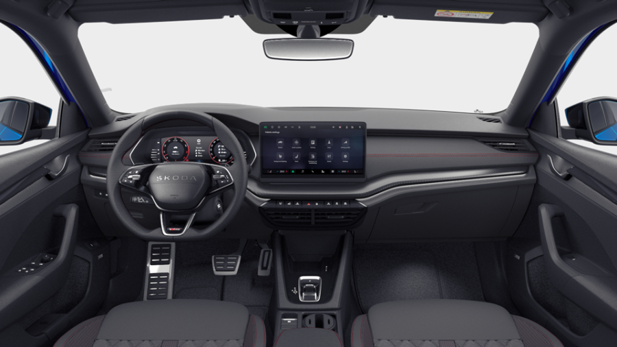 Škoda Octavia, 2,0 TSI 195 kW 7° automatická DSG, barva modrá