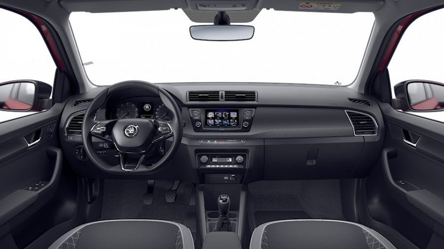 Škoda Fabia, 1,0 TSI 70 kW 5-stup. mech., barva červená